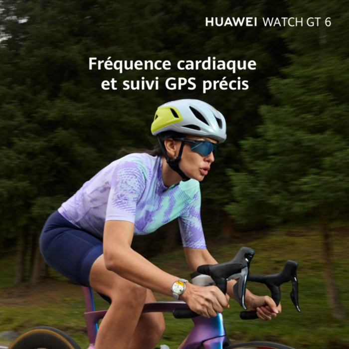 Montre connectée HUAWEI Pack Watch GT6 46mm Vert+FreeBuds6I Blanc
