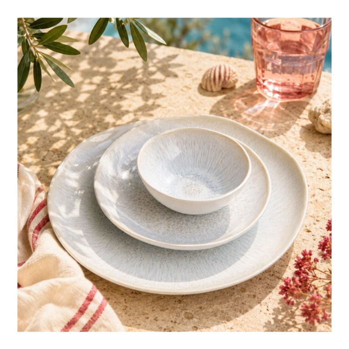 Lot de 6 petites assiettes à dessert, NUAGE