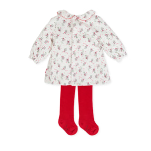 Vestido con leotardos - Blanco quÍmico