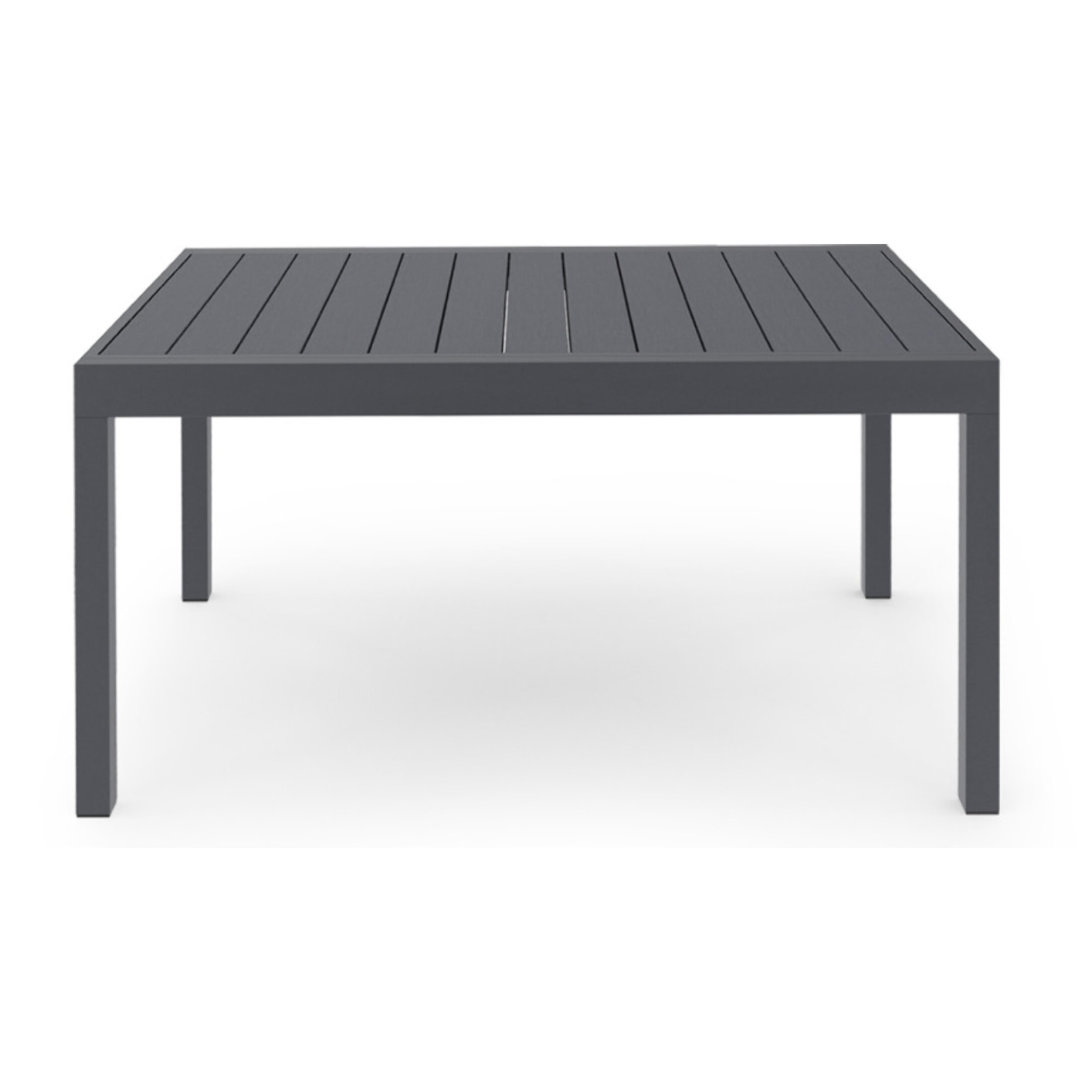 Salon de jardin extensible 12 places en polywood gris