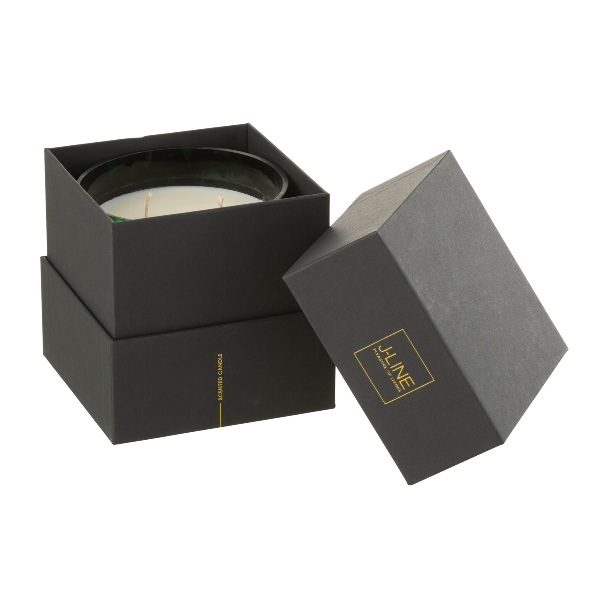 J-Line bougie parfumée Noa - Sandalwood - verre - vert - small - 50H