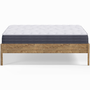 Pack lit en bois massif + Matelas mémoire de forme - AINA & MEMO HR