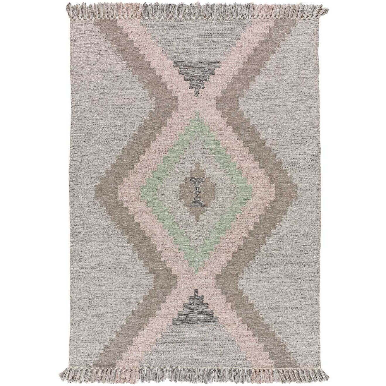 CHANDIA Alfombra kilim algodón reciclado multicolor, varias medidas disponibles