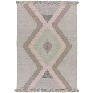 CHANDIA Alfombra kilim algodón reciclado multicolor, varias medidas disponibles