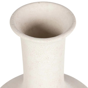 Florero Ceramica Beige 22x22x35 Cm