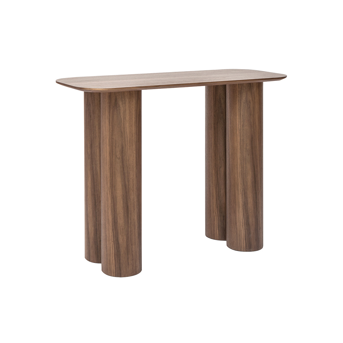 Console design en bois foncé L100 cm FOLEEN