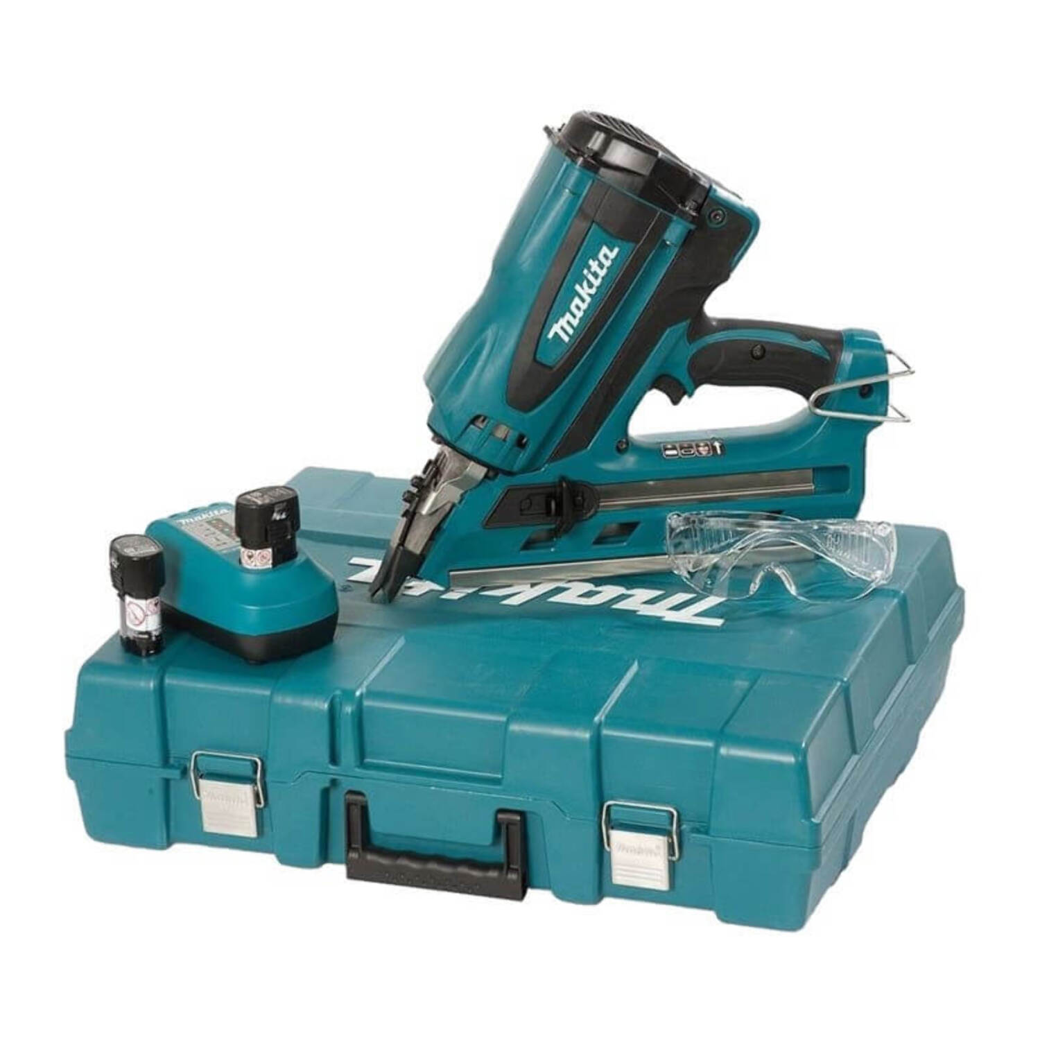 Clavadora de gas MAKITA 7,2 V Li-Ion 1 Ah - 2 baterías, cargador, maletín - GN900SE