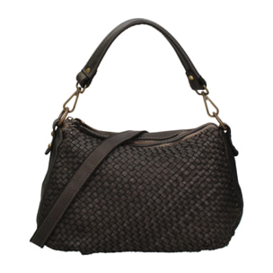 Borsa a spalla da donna - Modello Novella - Vera pelle - 31.0 x 18.0 x 12.0 cm
