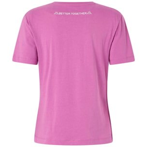 Kappa - Camisetas y tops Mujer Violeta - Logo Gioco