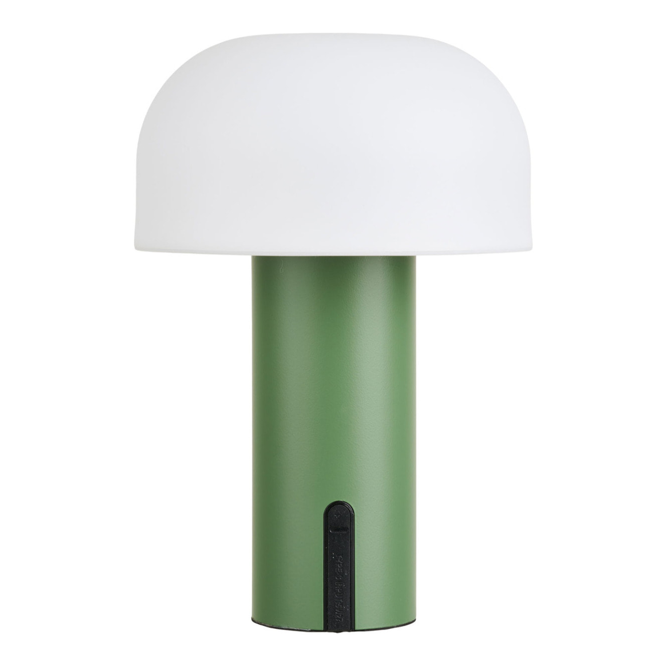 Lampada LED solare ricaricabile Soham in PP bianco e verde ø15 cm