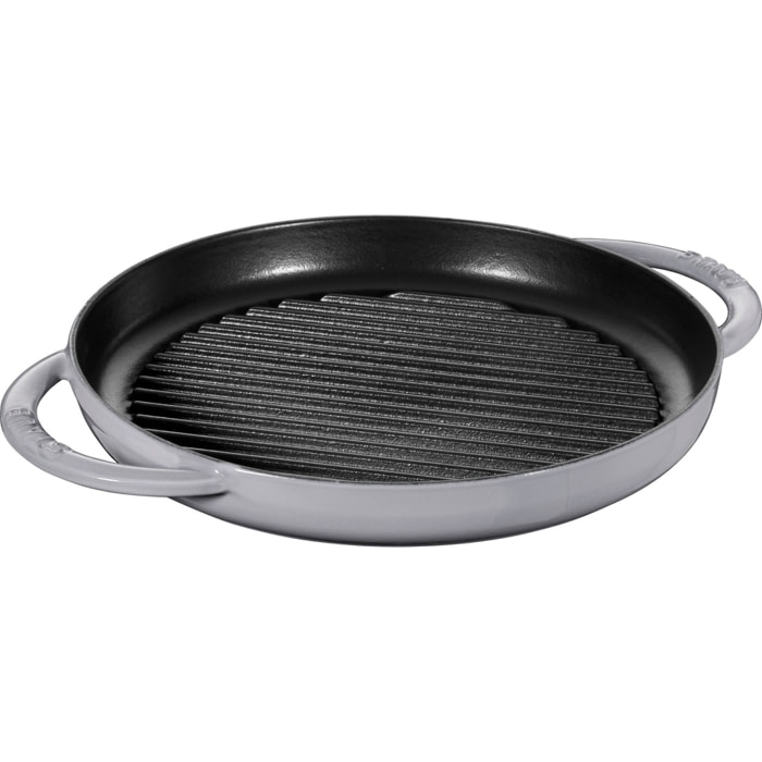 Pure Gril 26 cm, Rond(e), Gris graphite, Fonte