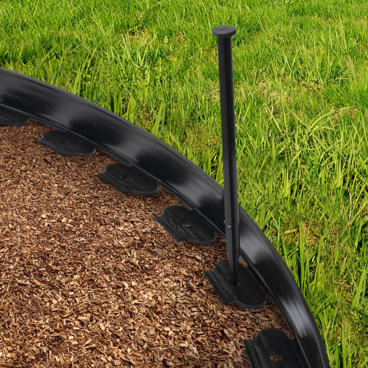 Bordurette 10m pour parterre en plastique noir