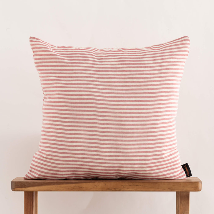 Housse de coussin jacquard 65x65 cm Jávea Mediana Burdeox