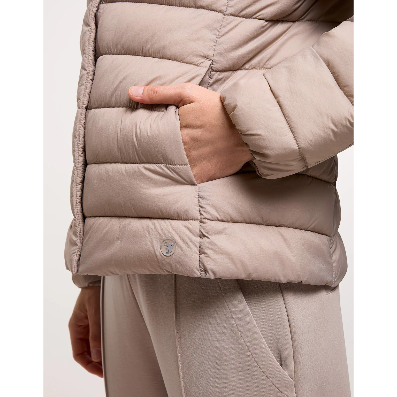 Chaqueta Acolchada Taupé - Bareman