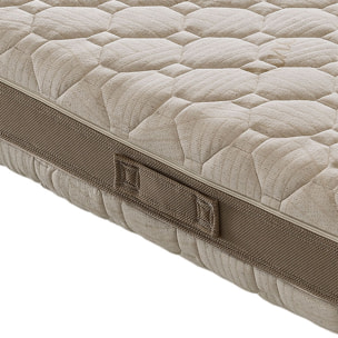 Materasso 80x190 in Memory Foam - 3Strati - Altezza 21 cm - 7 Zone di Comfort - Rivestimento Sfoderabile