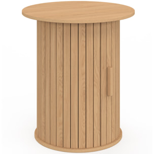 Table d'appoint Albane lattes avec rangement
