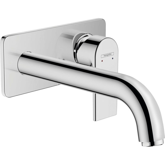 Mitigeur lavabo encastré mural Vernis Shape Chromé