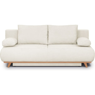 Canapé convertible 3 places en tissu chenille - LARIA