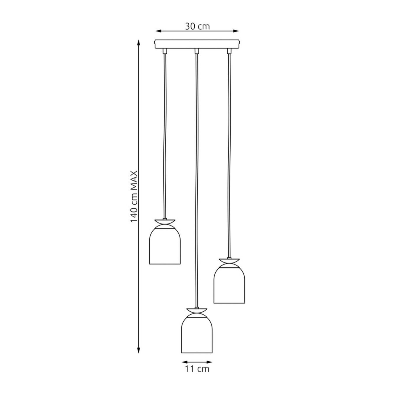 Lampada a sospensione Target in acciaio bianco e oro