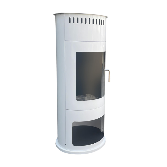 Estufa de etanol en acero con puerta de cristal templado BESTFIRE W PURLINE 3000 W