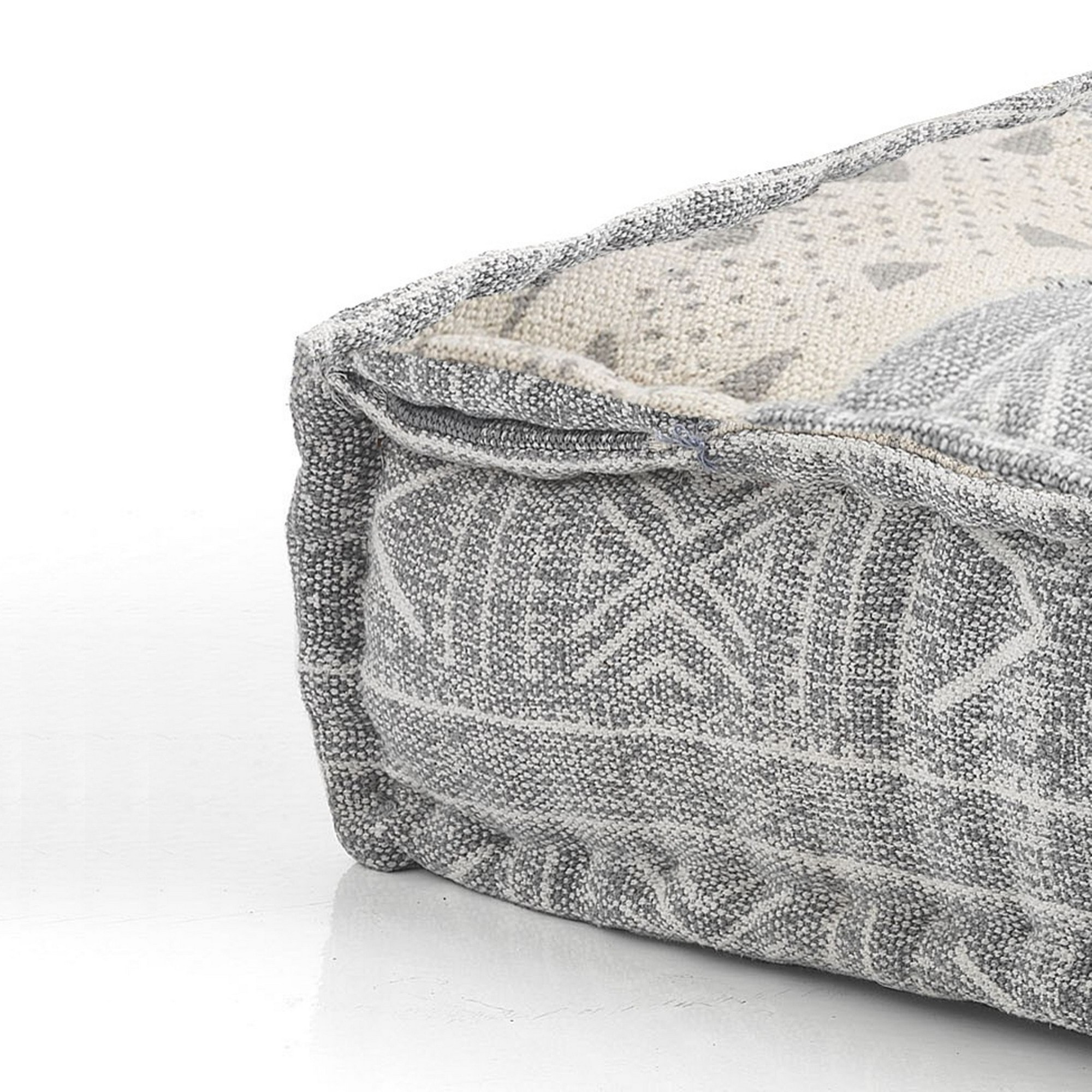 Tomasucci Pouf carré YARA GRIS/BEIGE