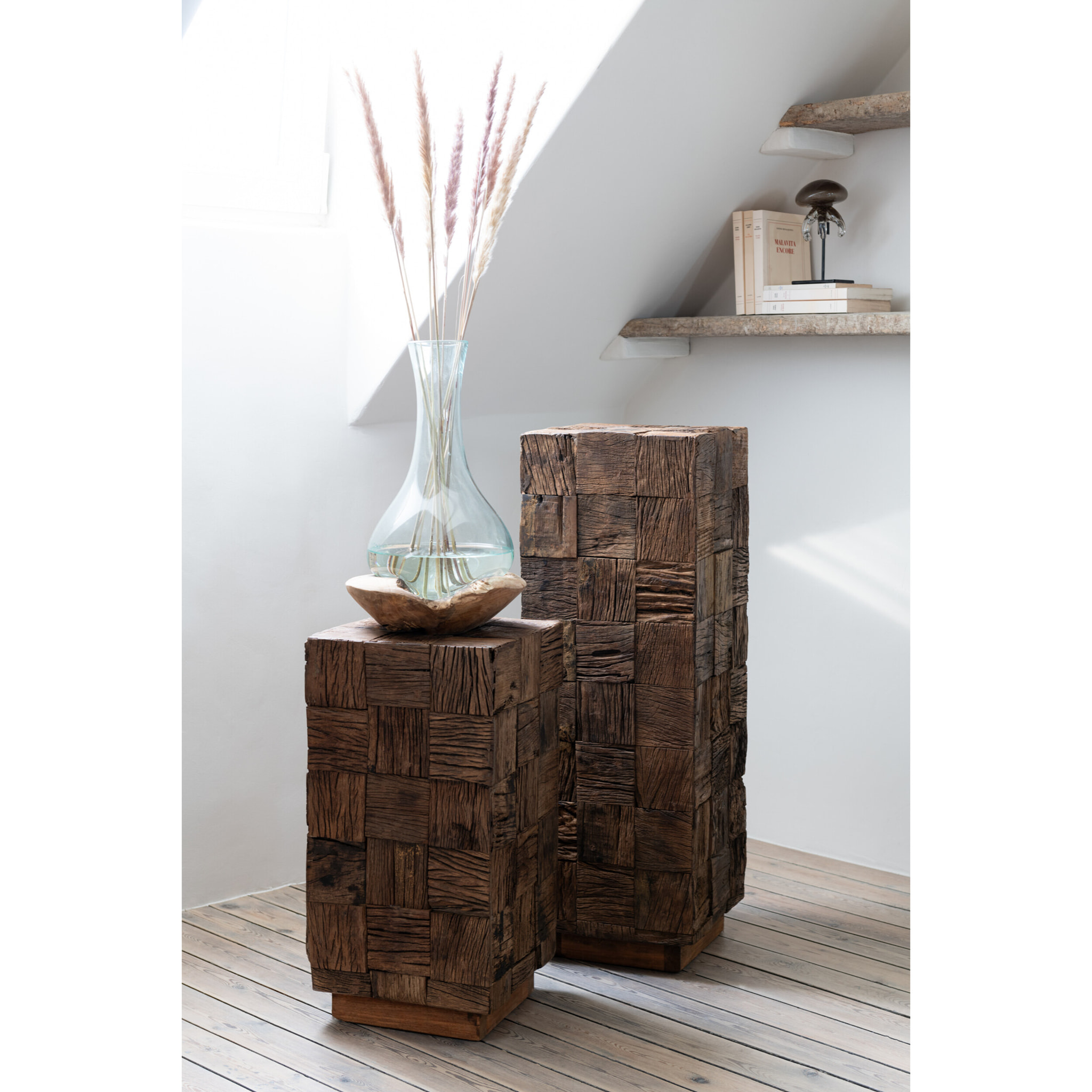 J-Line socle - bois - naturel - medium