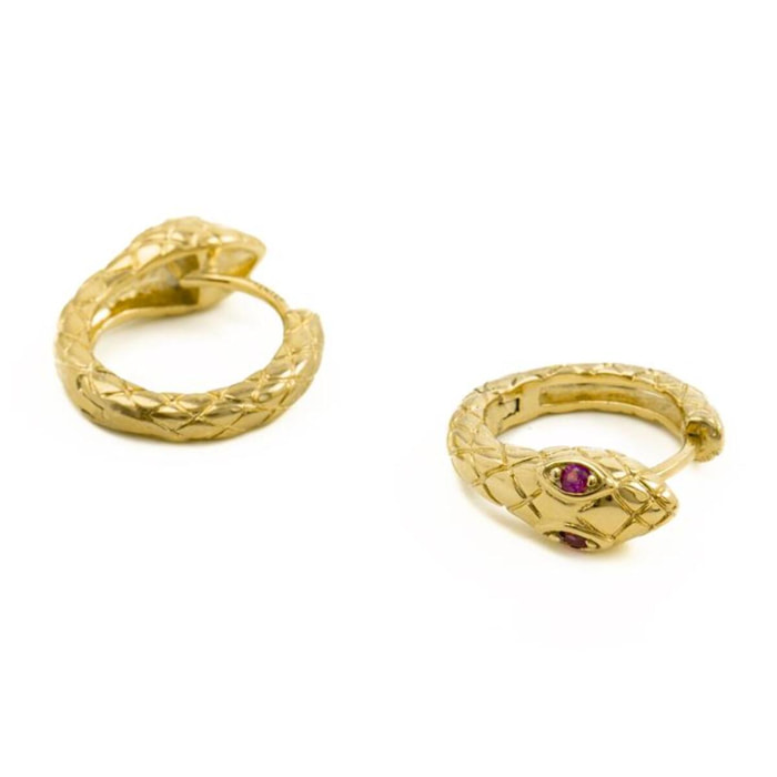 Pendientes Lux by Lux acabados baño oro 18K