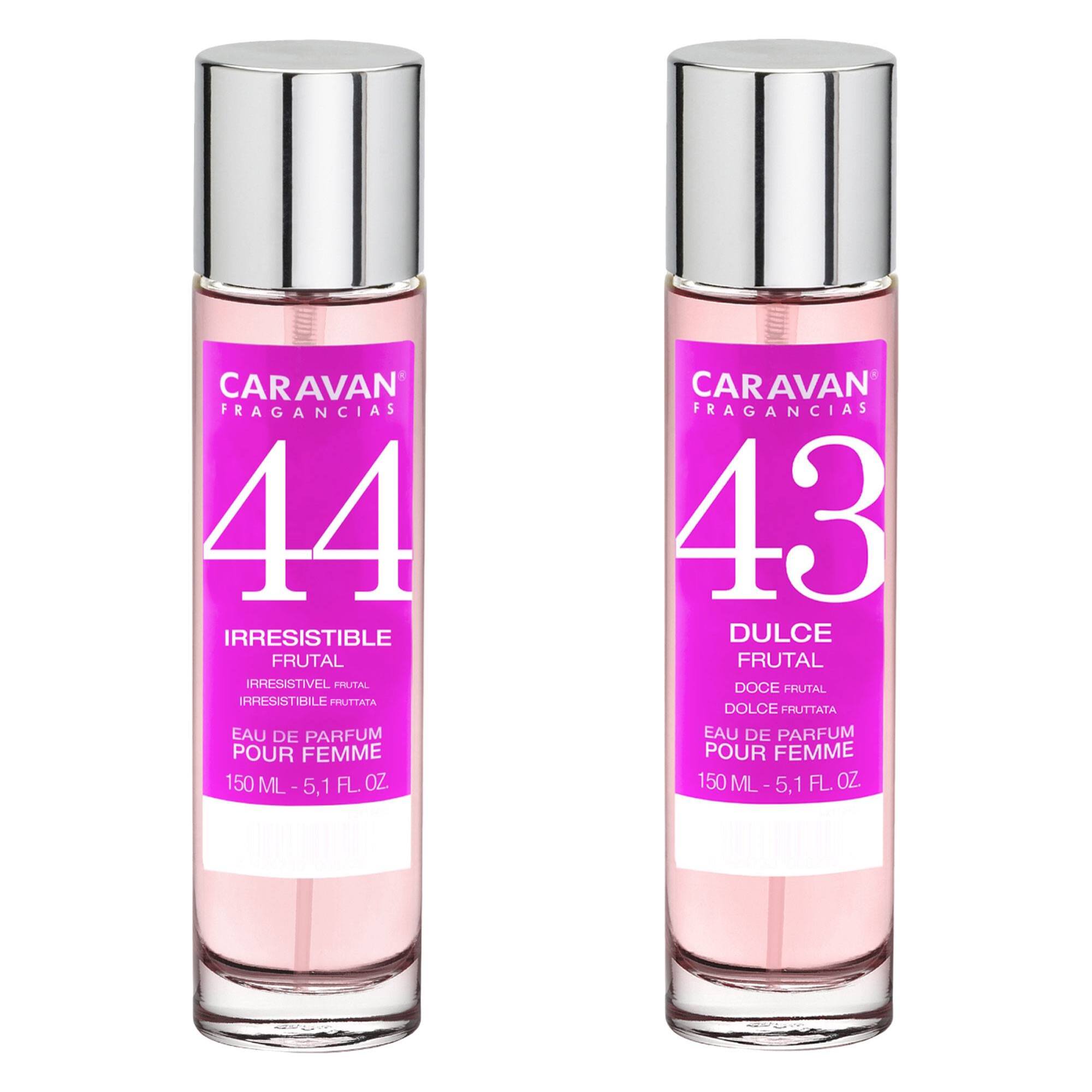 Caravan fragancias - caja de regalo con 2 perfumes: nº43 y nº44 de 150 ml, para mujer