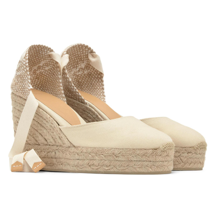 Alpargata Carina cuña de yute 11cm doble plataforma