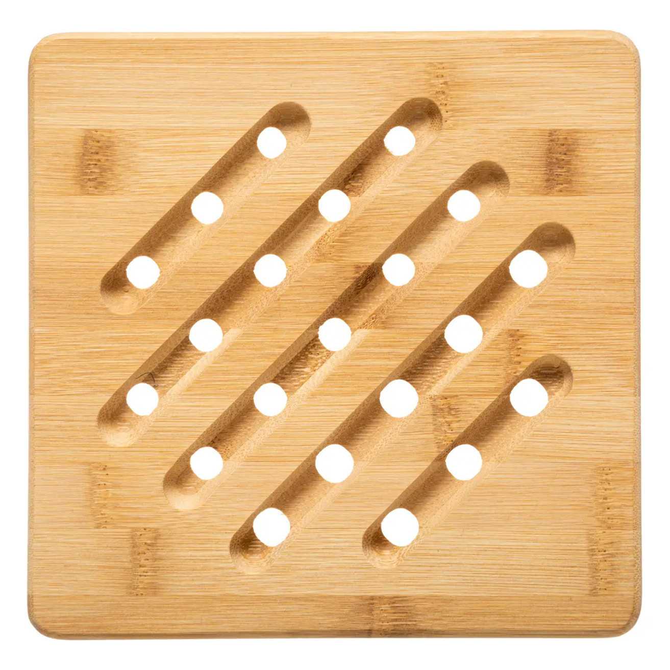 Dessous de plat carré 20 cm Bambou