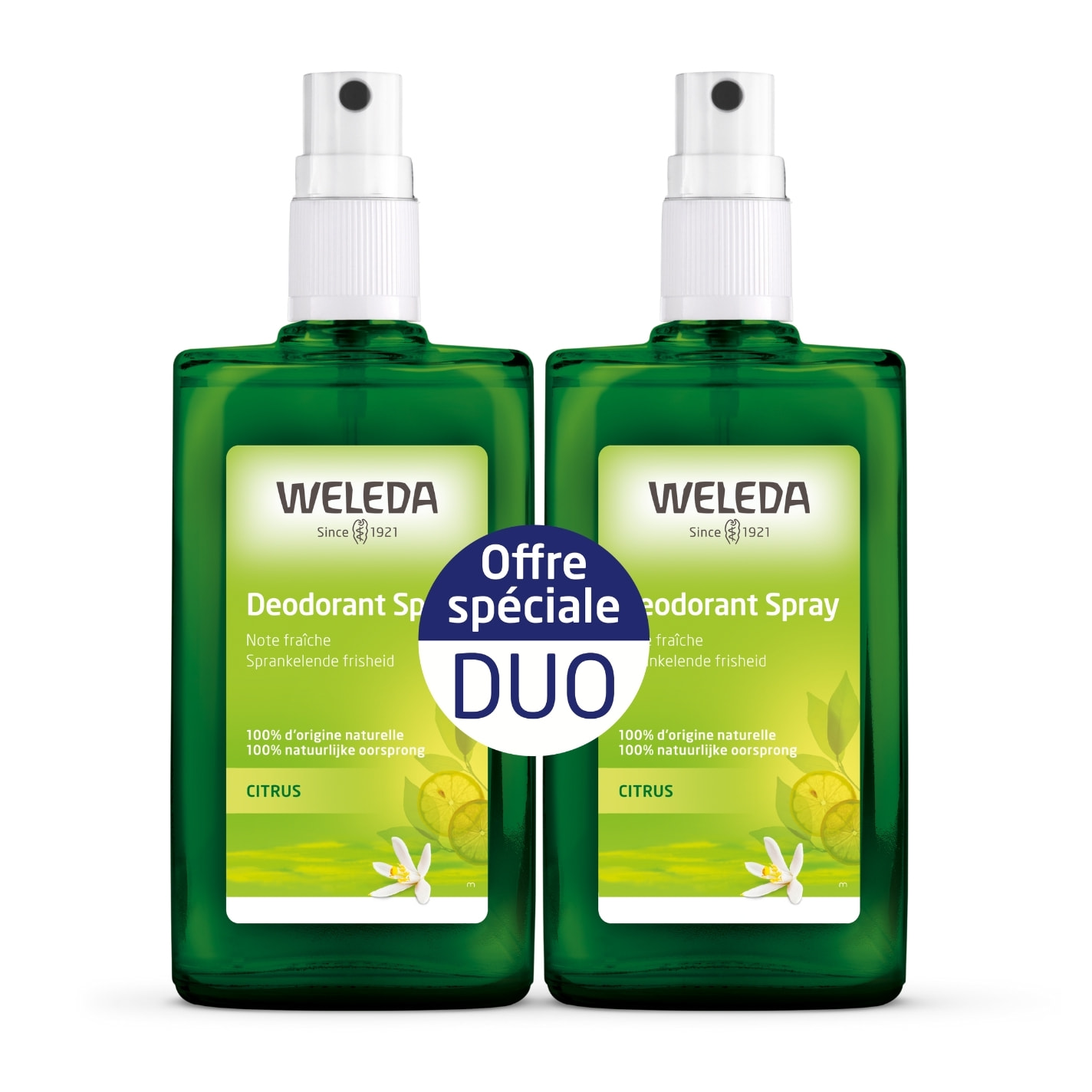 WELEDA - Duo Déodorant au Citrus - 2x100 ml