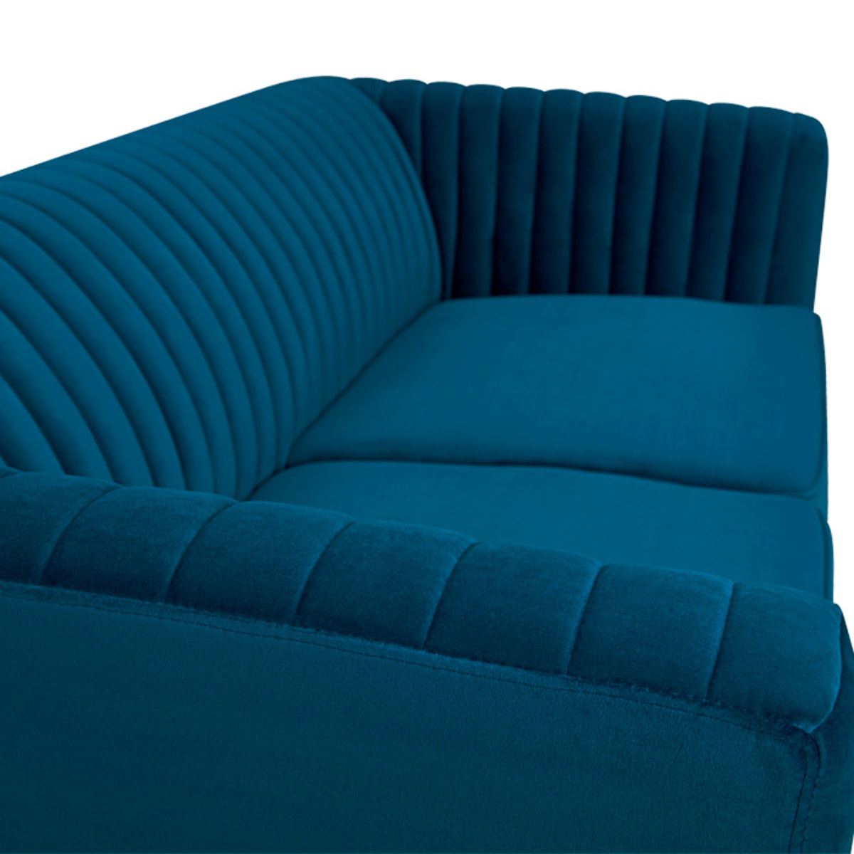 Canapé 2 places en velours bleu foncé - Gatsby