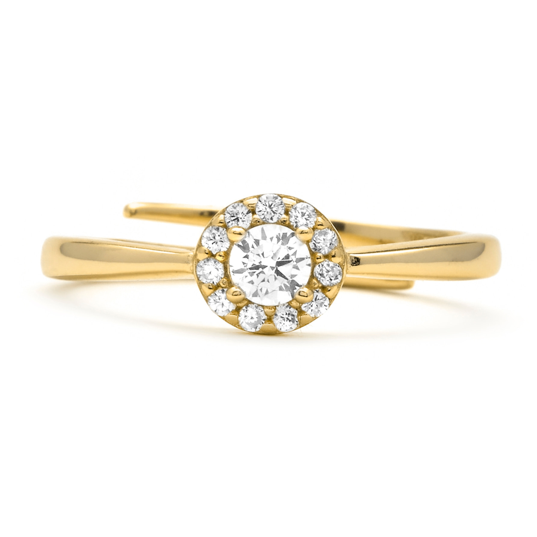Anillo Aldra acabado oro amarillo 18k
