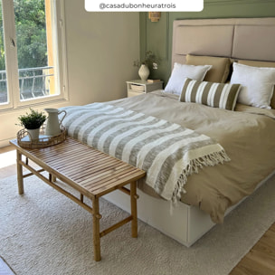 Banc de jardin 2 places en bambou - Vadella