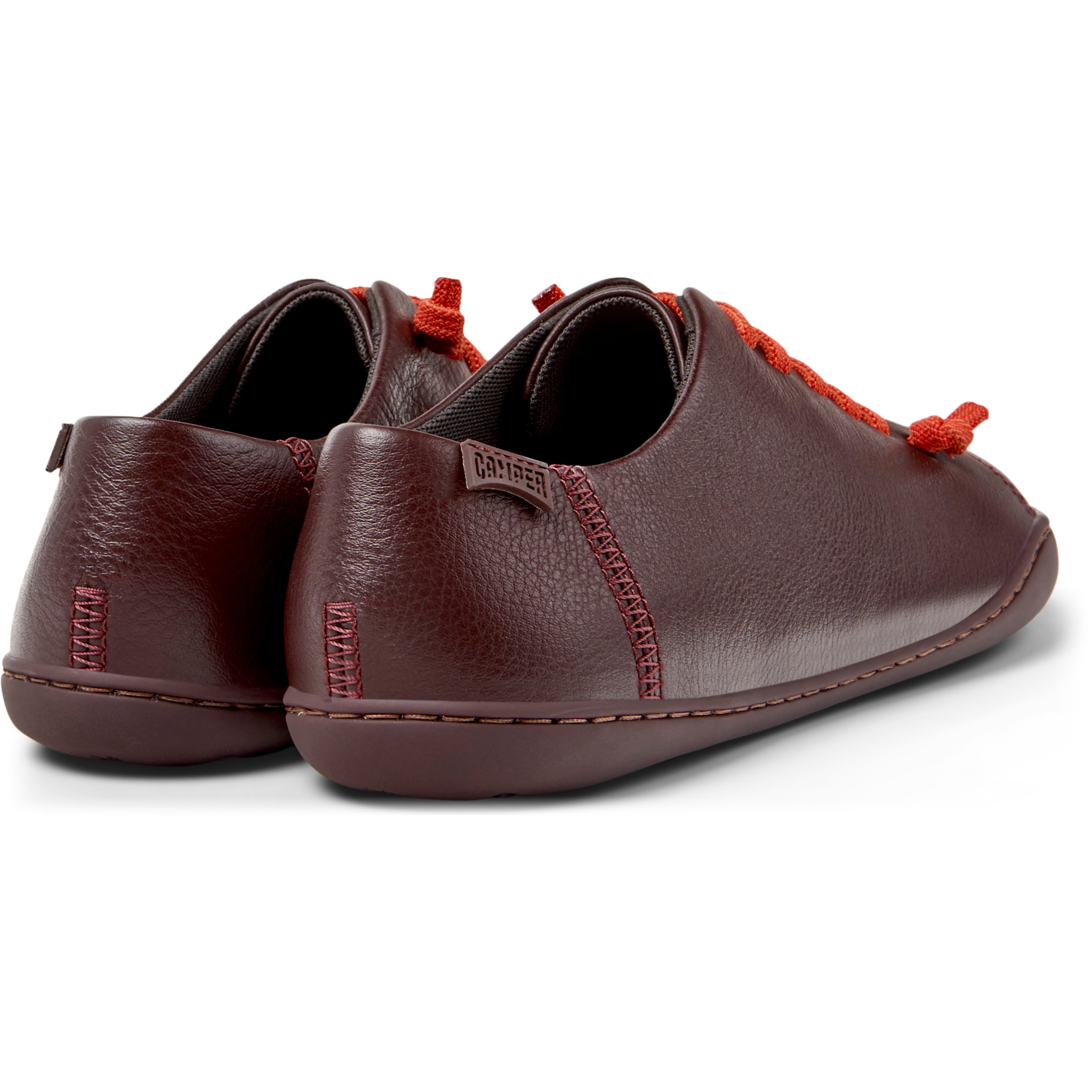 Zapatillas - CAMPER Peu Cami - Burdeos - Cuero liso