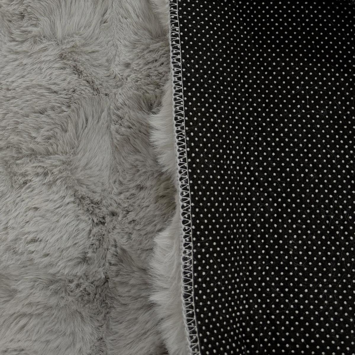 Tapis shaggy, faux uni sobre, poil long shaggy moelleux