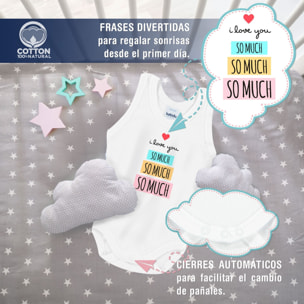 Body bebé tirantes personalizado frases