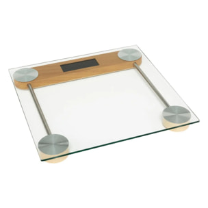Pèse-personne en verre 28x28cm