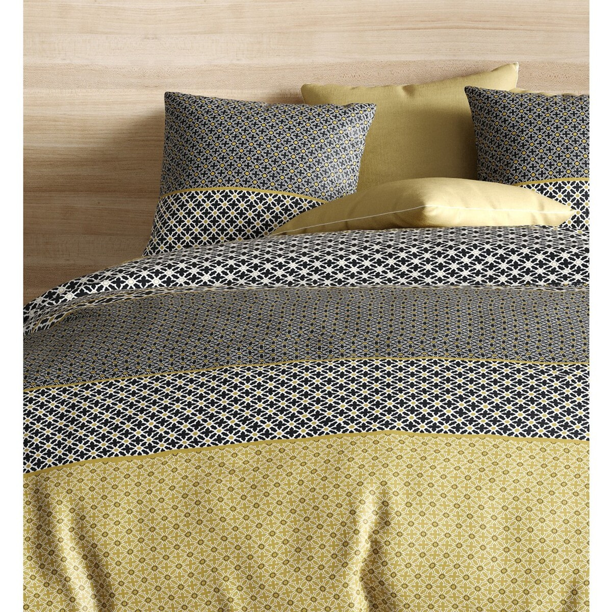 Parure Housse De Couette 3pcs avec Taies oreiller 100% coton 57fils Beho