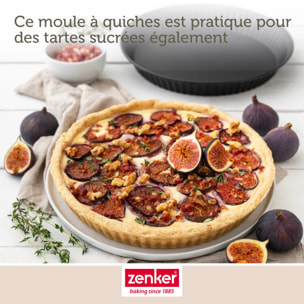 Set pâtisserie avec moule à quiche Lorraine, 2 bols à mixer et 1 spatule Zenker