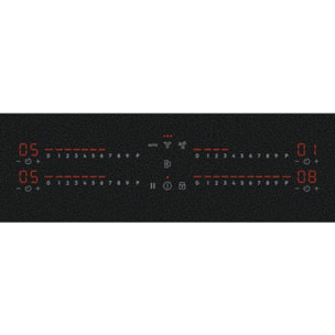 Plaque induction aspirante ELECTROLUX KCC73443CZ SaphirMatt - Hotte intégrée et Anti-rayures