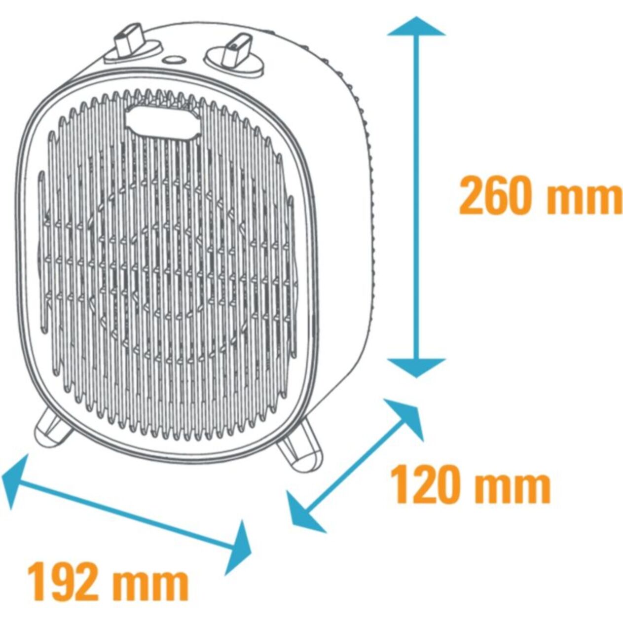 Chauffage soufflant OPTIMEA OCE-A01-2000N