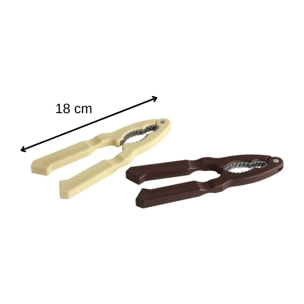 Casse-noix professionnel en aluminium set de 2 outils pour crustacés dimensions 18 x 5 x 1 cm Fackelmann Basic