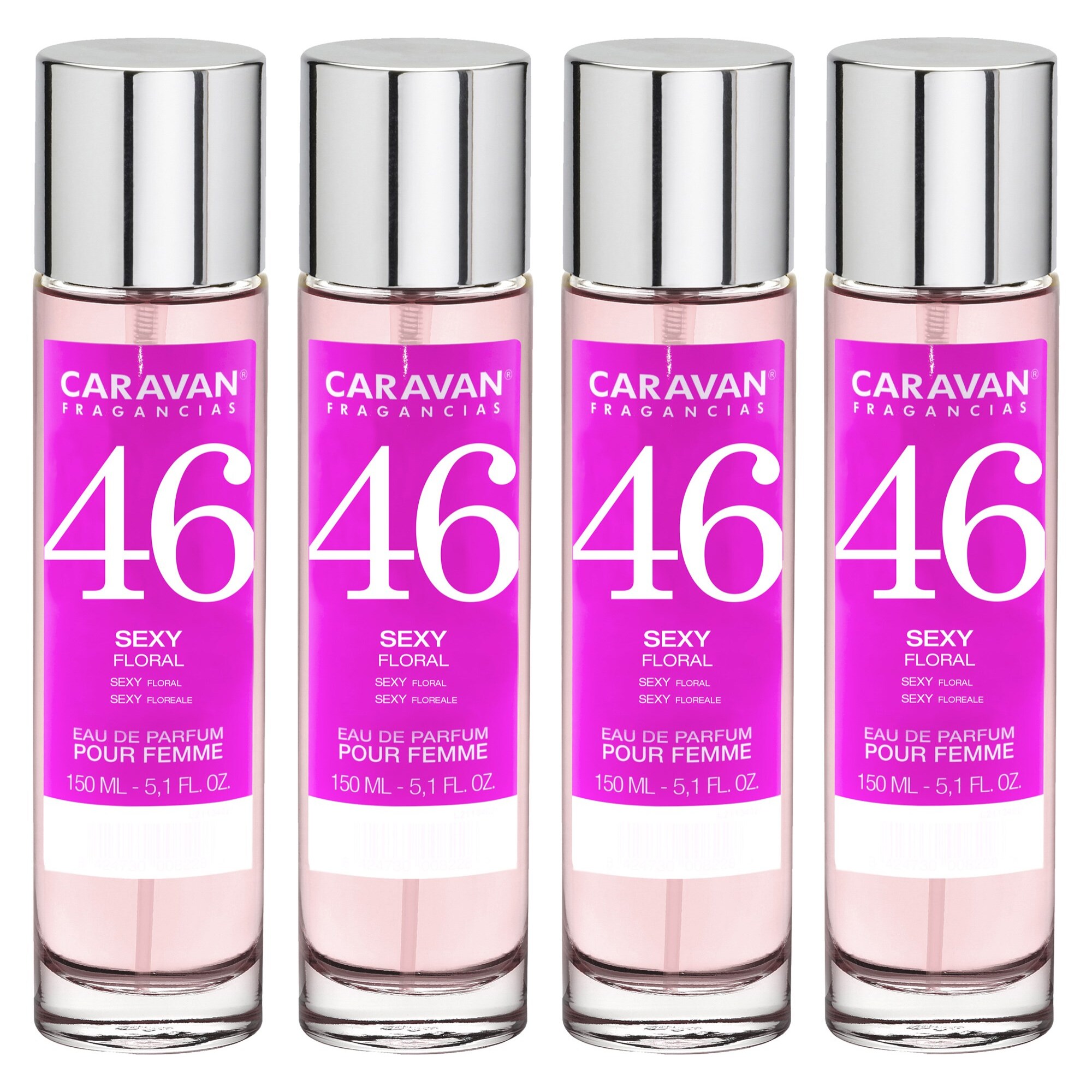 Caravan fragancias set de 4 frascos perfume de mujer nº46, de 150 ml