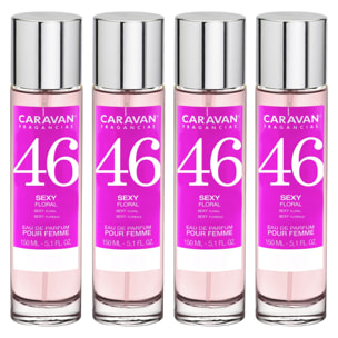 Caravan fragancias set de 4 frascos perfume de mujer nº46, de 150 ml