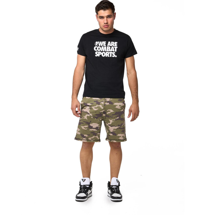 Conjunto completo de hombre con camiseta y pantalón corto camuflaje Leone Summer Style