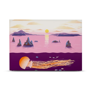 Tête de lit Jellyfish and sunset | Coloris Rose pâle | Largeur au choix