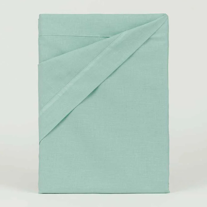 Juego de sábanas algodón lisas verde tiffany