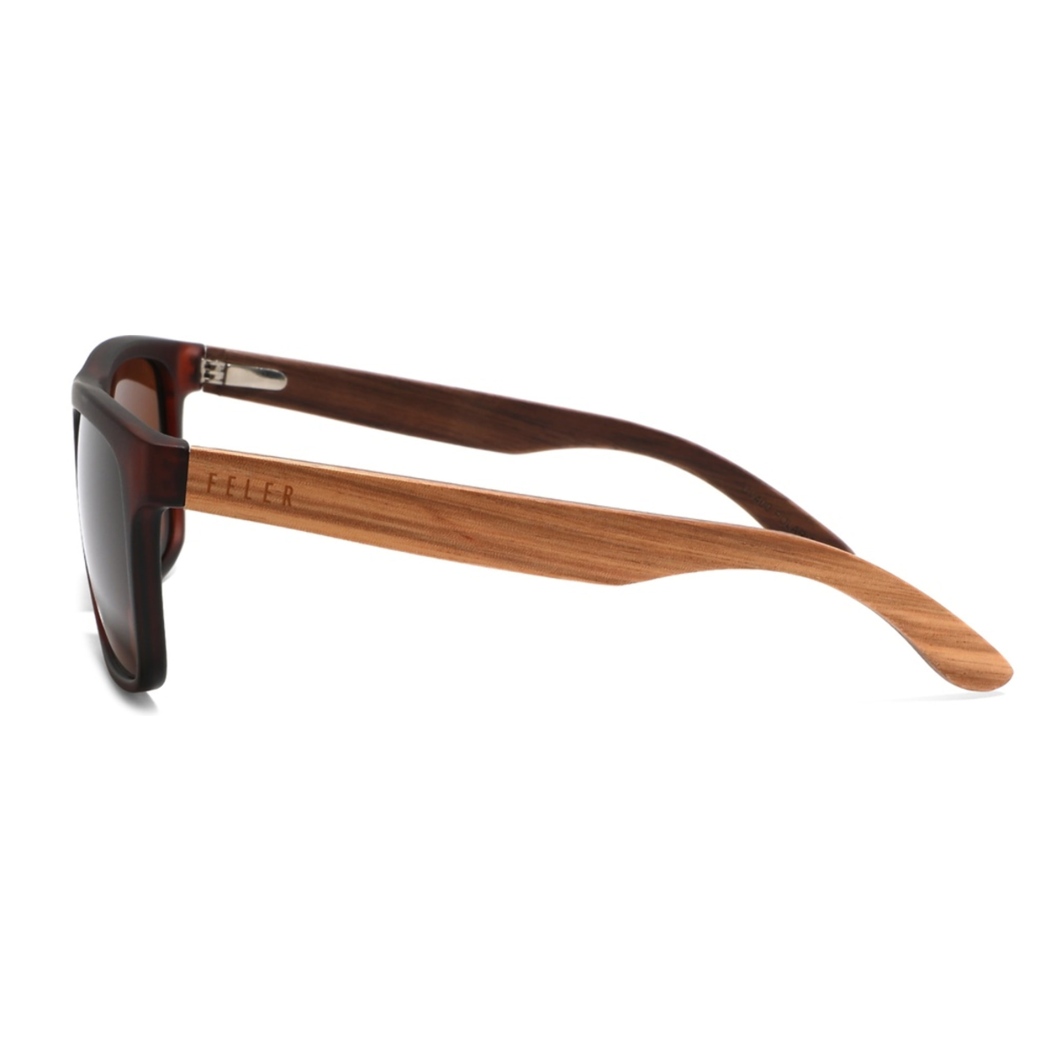 Gafas de Sol Feler 1585-2 Polarizadas de Madera Unisex 56 mm
