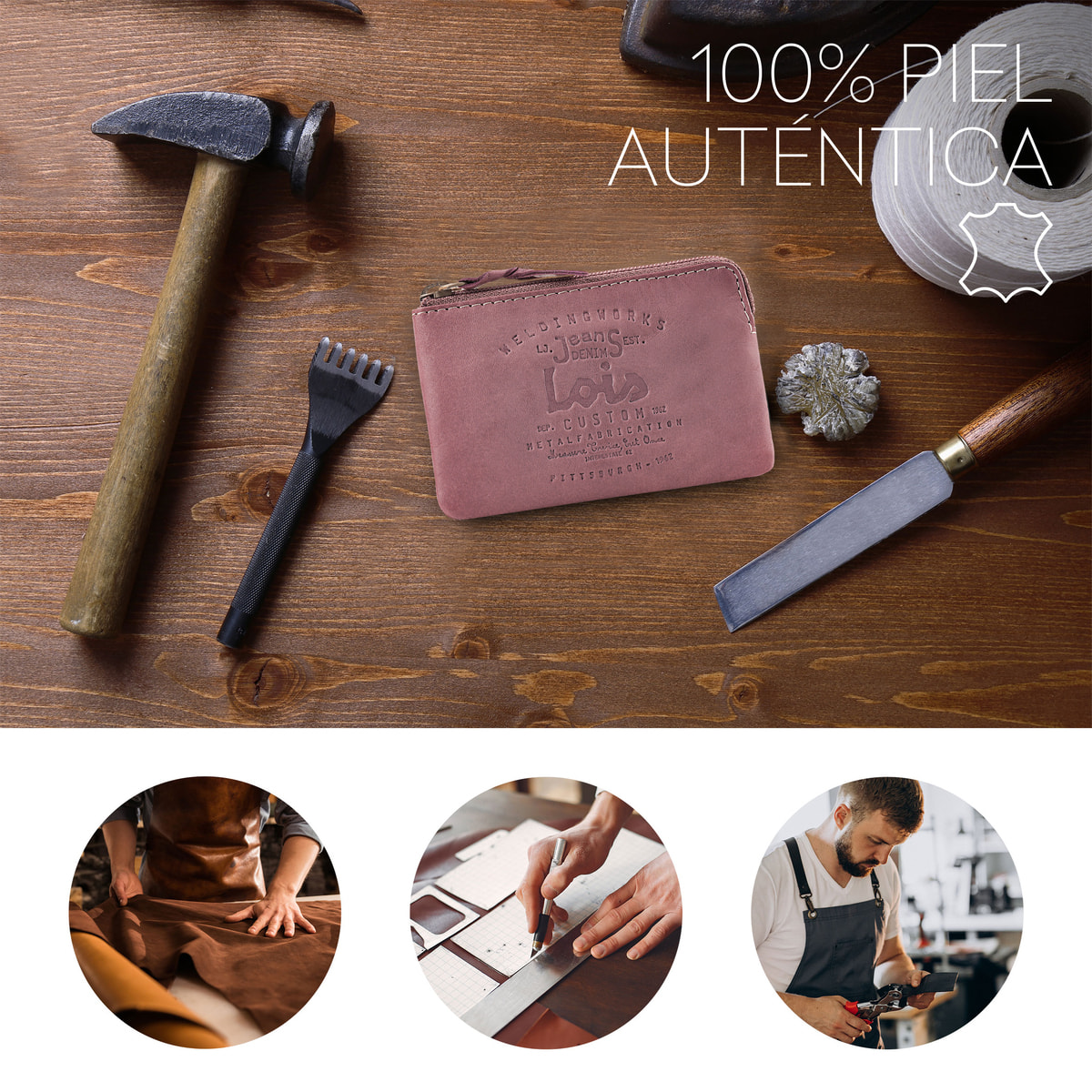 Cartera Lois Lois Jeans Rosa